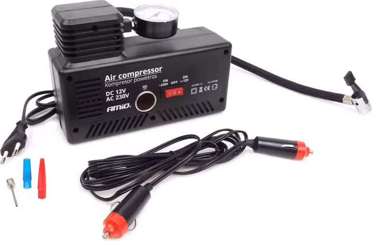 Pompa Compressore Elettrico Per Auto 12V 230V Potente 18 Bar / 250 Psi