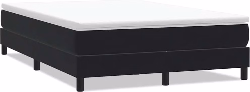 Maison Exclusive - Giroletto a Molle senza Materasso Nero 160x210 cm in Velluto
