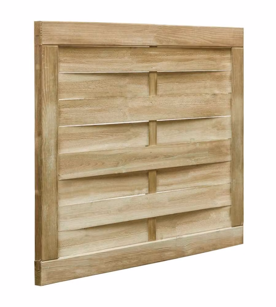 Cancello da Giardino in Legno Impregnato 100x75 cm Verde 45308