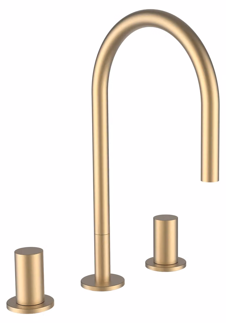 LAUFEN Kartell Mitigeur de lavabo 3 trous, bec pivotant, sans vidage, saillie 166 mm, H3123330832201, H3123330832201