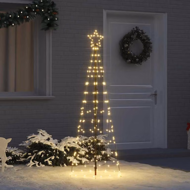 Maison Exclusive - Albero di Natale a LED, 250 cm, 390 LED, luce bianca calda, struttura in acciaio, luce bianca calda