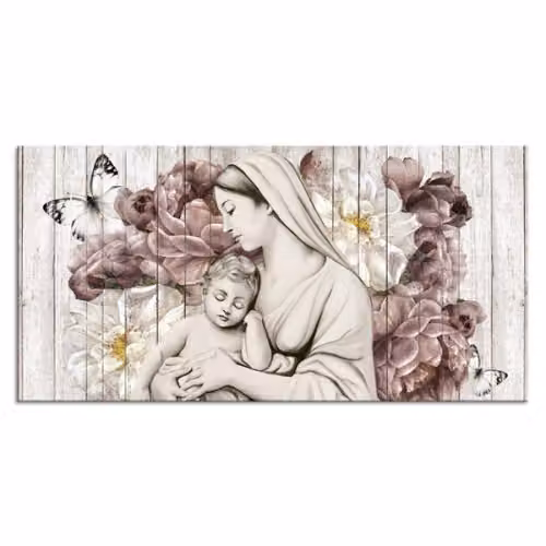 Quadro Madonna in Fiore classico su tela Pintdecor
