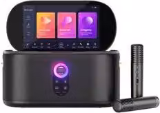 Set Karaoke Lenco Shell S1 TWS Ricaricabile Black 180W con Bluetooth, WiFi, HDMI, USB e Jack 3,5mm
