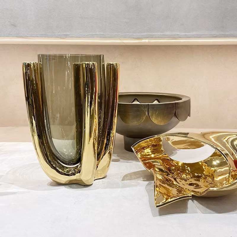Vaso scultura in vetro Saphir Adriani e Rossi
