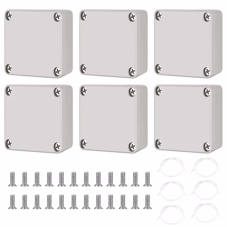 Scatola di connessione per elettronica, impermeabile IP65, dimensioni 63 x 58 x 35 mm