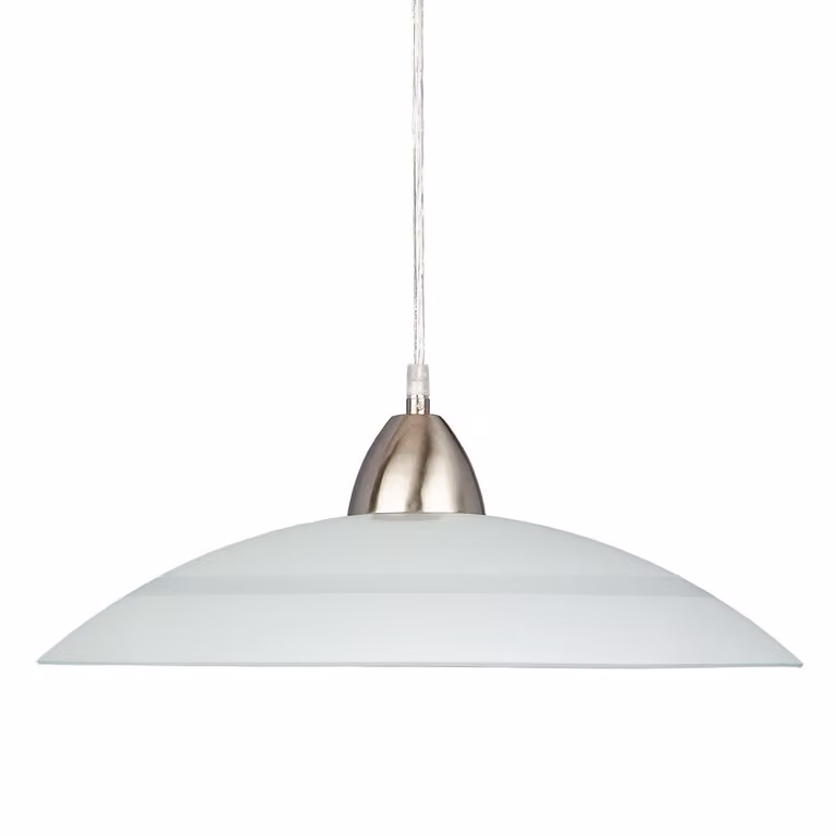 Lampada a sospensione PLATE 1XE27/40W bianco opaco con decoro L:45cm L:45cm H:145cm dimmerabile