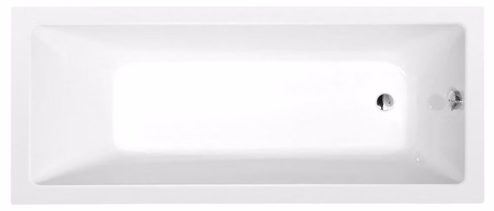 Vasca rettangolare NOEMI 180x80x39 cm, bianca