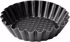 Set stampi crostata 6 pz alluminio antiaderente (10x2,3cm) Grigio 40037