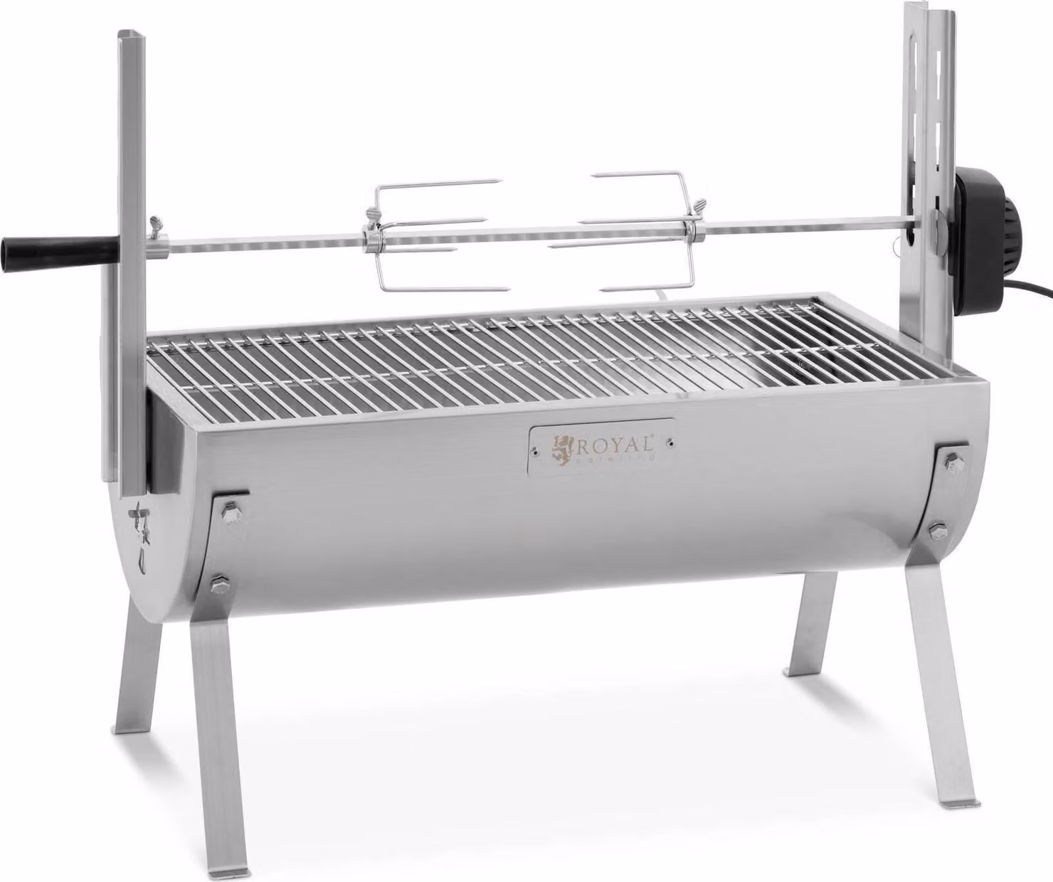 Expondo Royal Catering Girarrosto - con motore - 15 kg - Lunghezza spiedo: 82 cm - Acciaio inossidabile