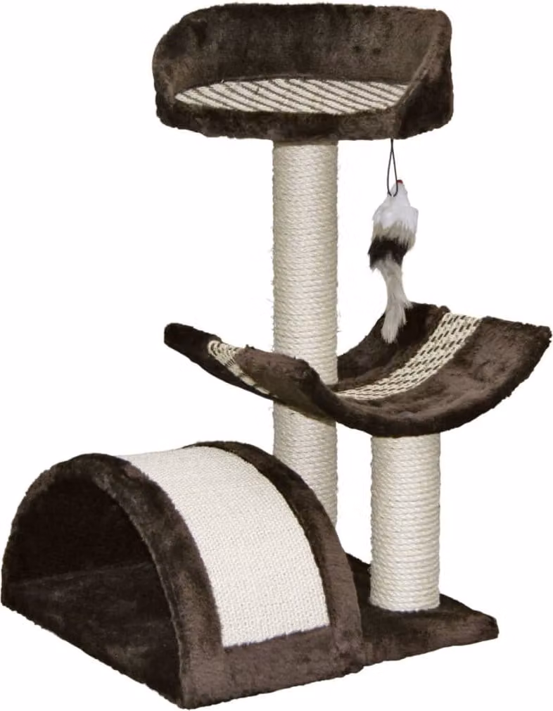 Kerbl Kratzbaum Safari (Höhe 60 cm, mit Liegebett, Grundplatte 38 x 38 cm) 82529