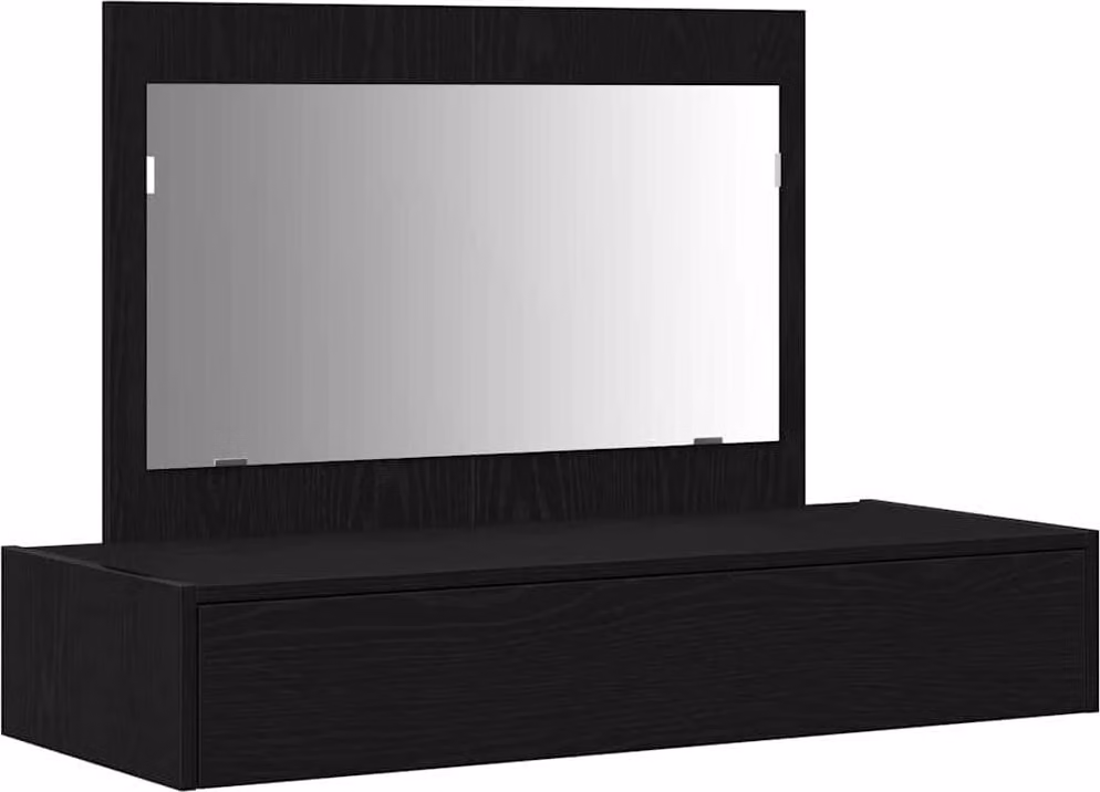 Tavolo da Trucco Nero 100 x 40 x 70 cm Legno multistrato