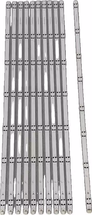 Striscia LED, alluminio, lunghezza 710 mm, compatibile con diversi modelli, lampade LED, flusso luminoso 60