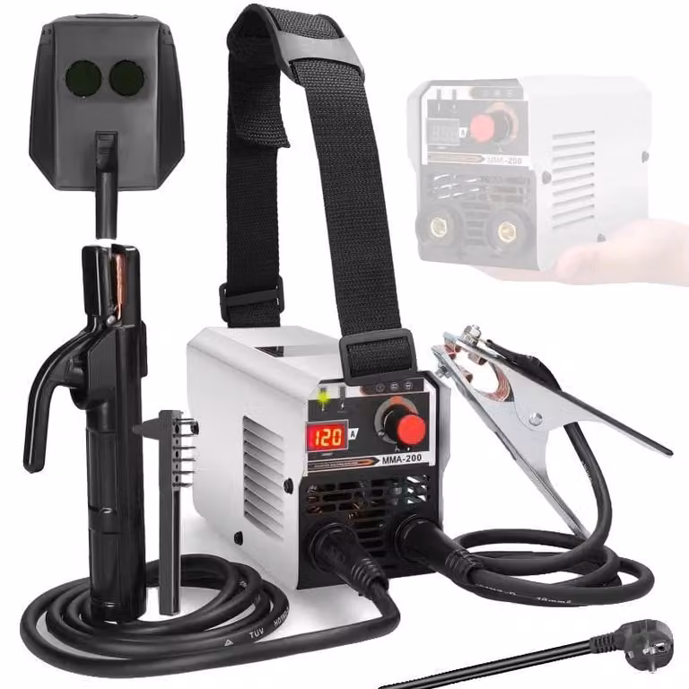 Saldatrice MIG/MMA, con corrente regolabile, due modalità di saldatura, MMA-200A