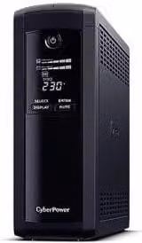 Gruppo di continuità UPS CyberPower VP1600ELCD a linea interattiva, 1,6 kVA 960 W, 5 prese AC, Nero