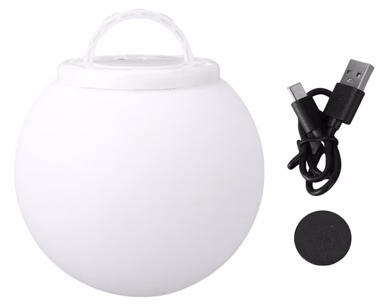 Lampada a sfera luminosa a LED, 15 cm di diametro, impermeabile fino a 10 metri, ricaricabile, lampada d'atmosfera a sfera colorata per fotografia