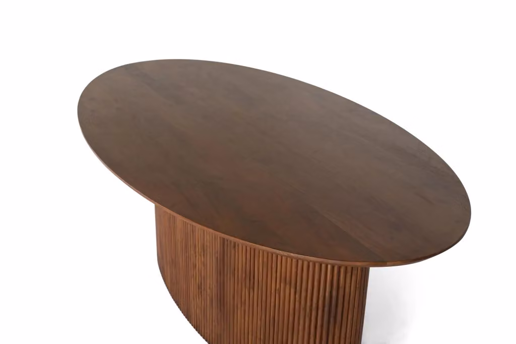 Tavolo da pranzo ovale in legno di acacia marrone Giner y Colomer – 2
