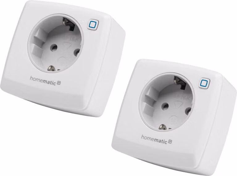 HOMEMATIC IP 157337A0, Presa di corrente con interruttore, 2 unità