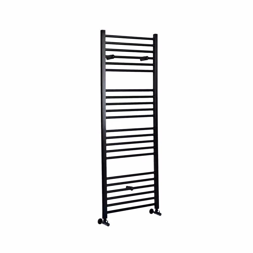 Scaldasalviette Piatto Nero 1600x500mm 640W - Termoarredo Bagno - Stile Moderno - Nox