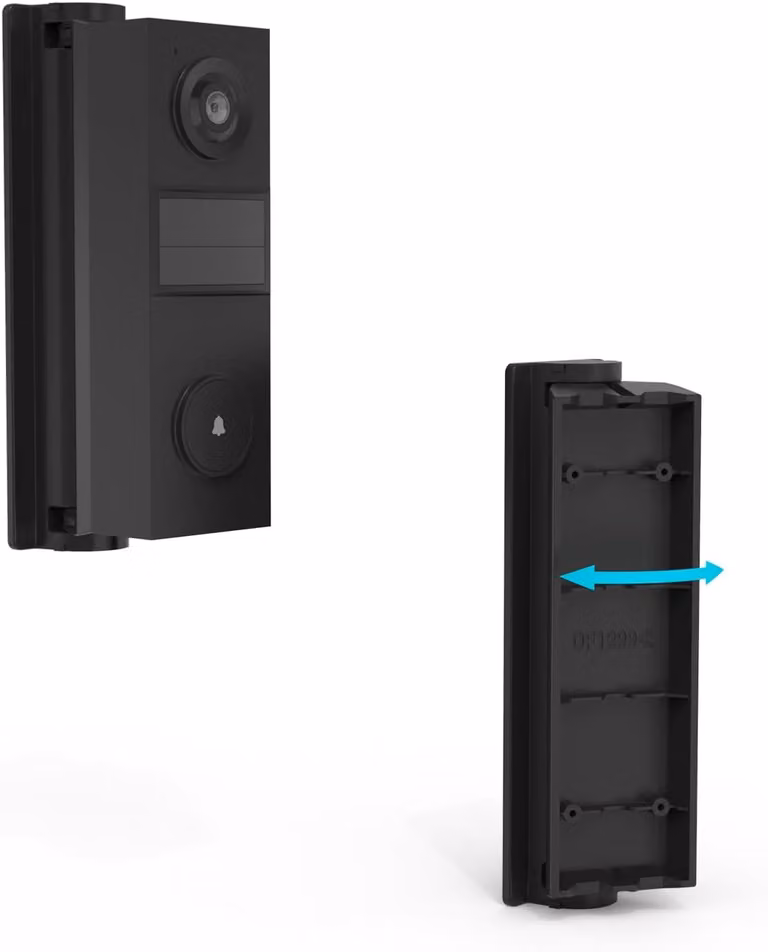 Supporto di montaggio per videocitofono, con angolo di rotazione di 45°, compatibile con Tapo D205, montaggio flessibile