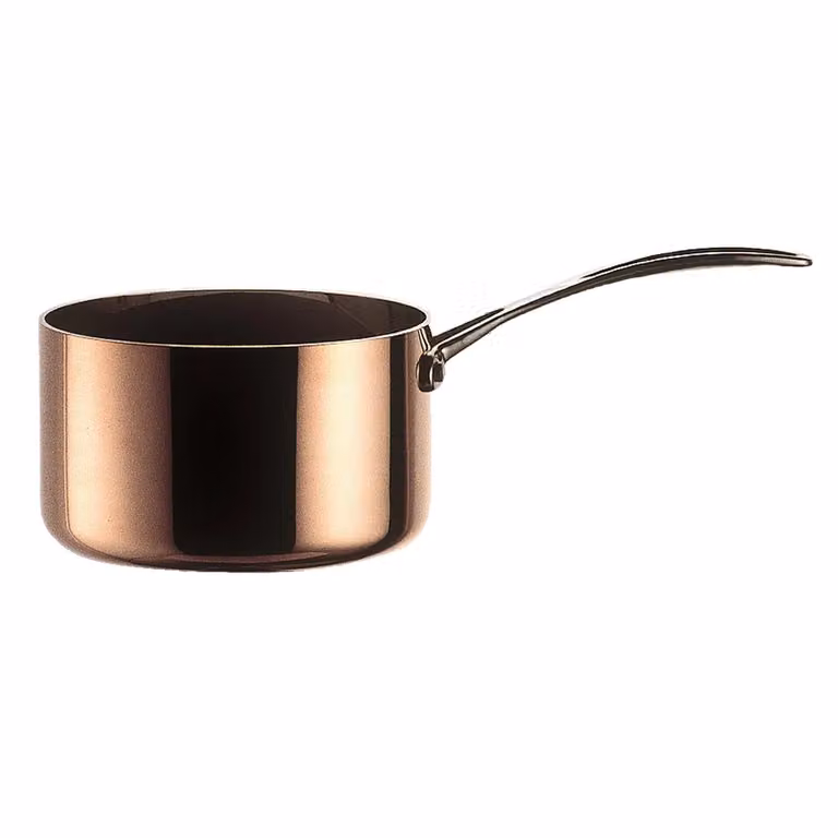Casseruola in trimetallo con coperchio linea Toscana, 16cm