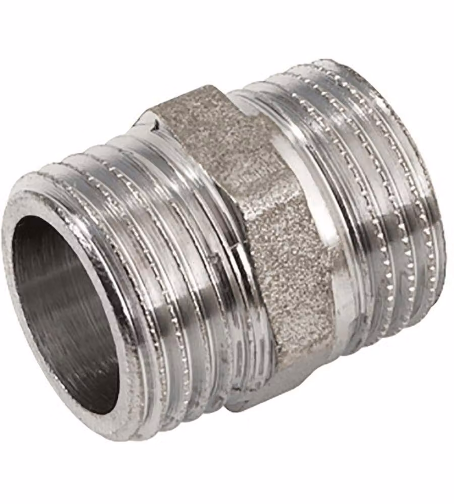 IDRO-BRIC Nipple Ottone Cromato 3/4'' - Resistente Ruggine e Corrosione