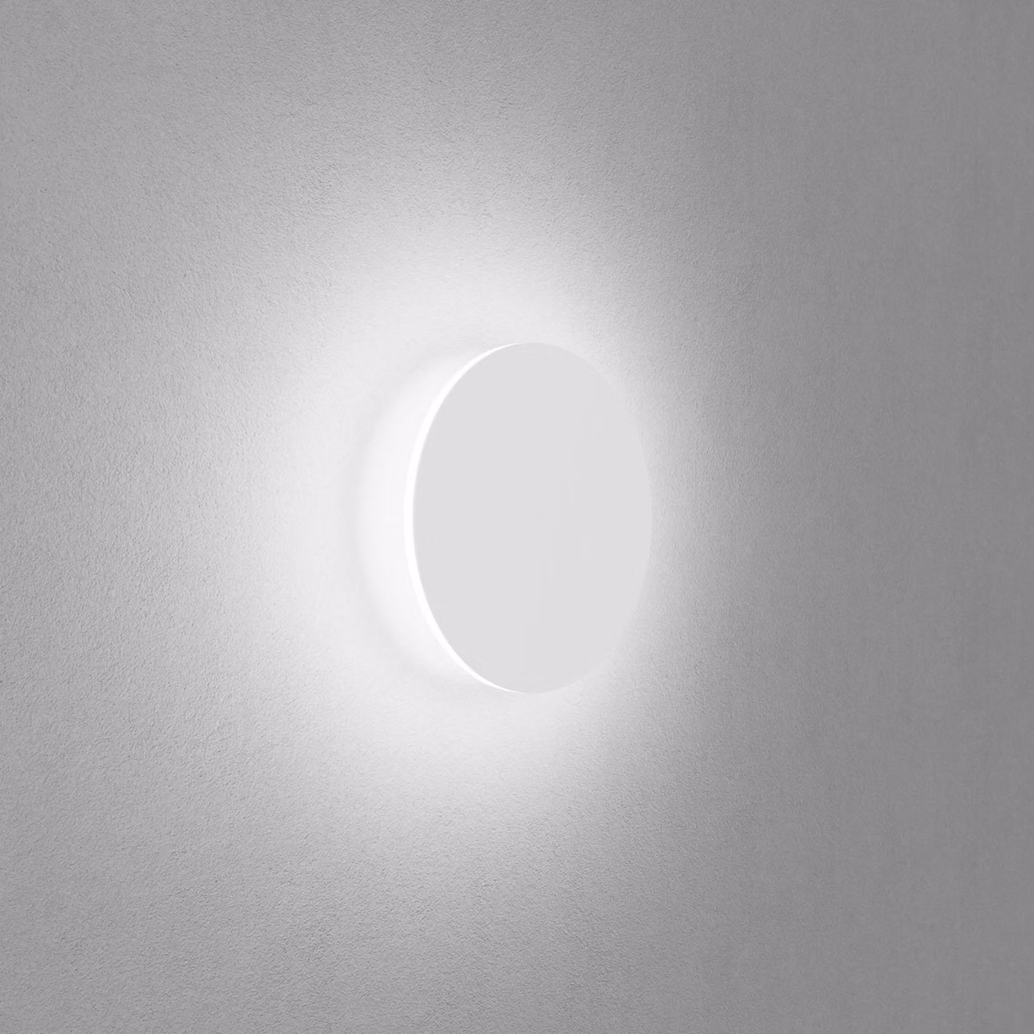 Egger Licht Applique da parete a LED Orbit, Bianco / Opale, Soggiorno / Sala da pranzo, Alluminio, Moderno, Applique a LED