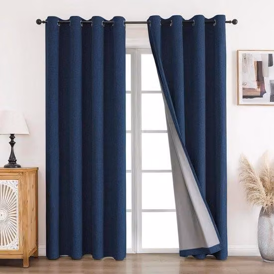 Tende isolanti in 100% poliestere, altezza 245 cm, larghezza 140 cm