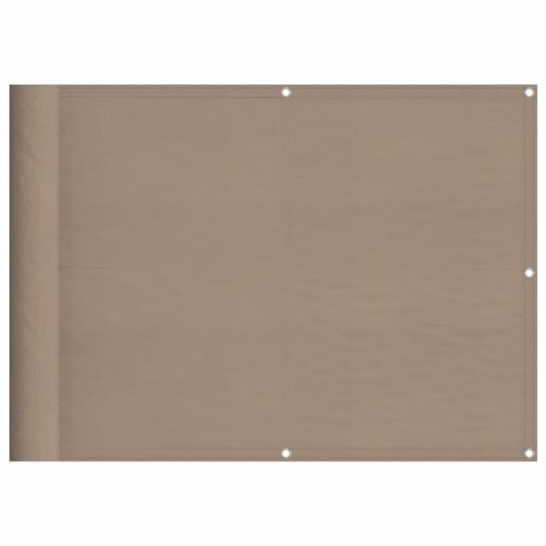 Paravento da Balcone Tortora 75x800 cm 100% Poliestere Oxford