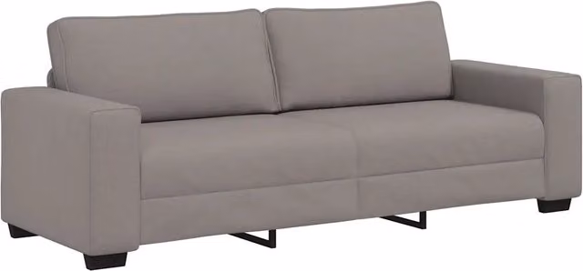 Divano | Divano da soggiorno | Sofa a 3 Posti Tortora 220x77x82 cm in Tessuto