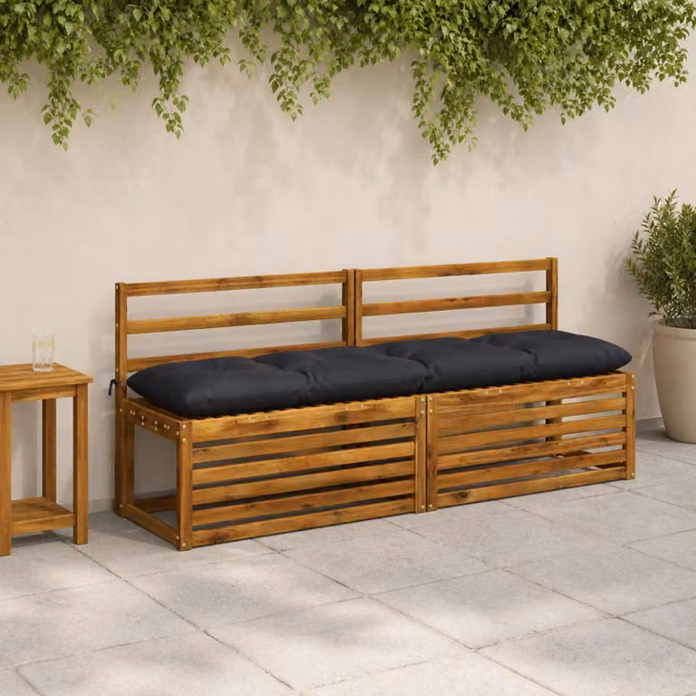 vidaXL Cuscini per Panchina VIANEN 2 pz 100% Poliestere Blu Scuro
