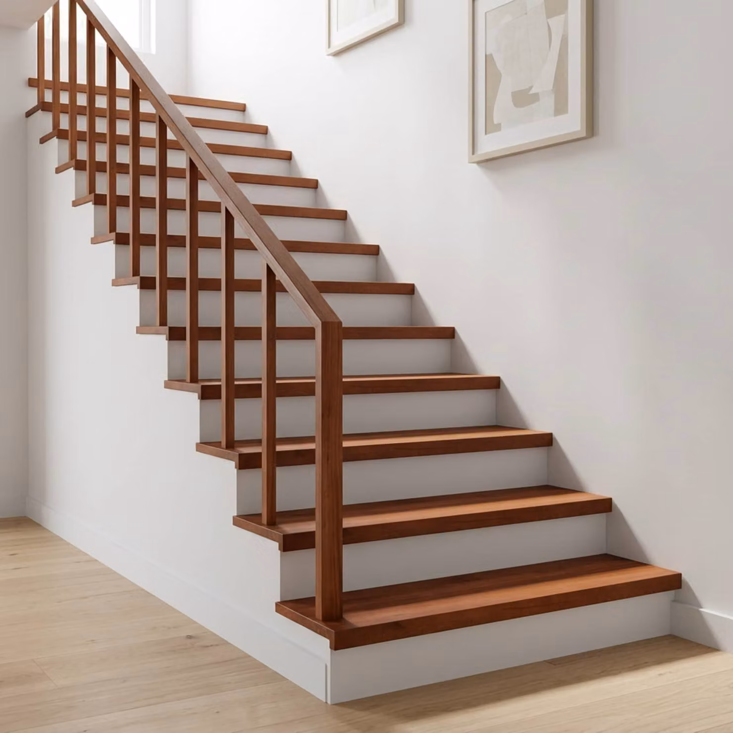 Set di 20 tappeti per scale vidaXL Marrone L: 110 cm, P: 25 cm, H: 2 cm