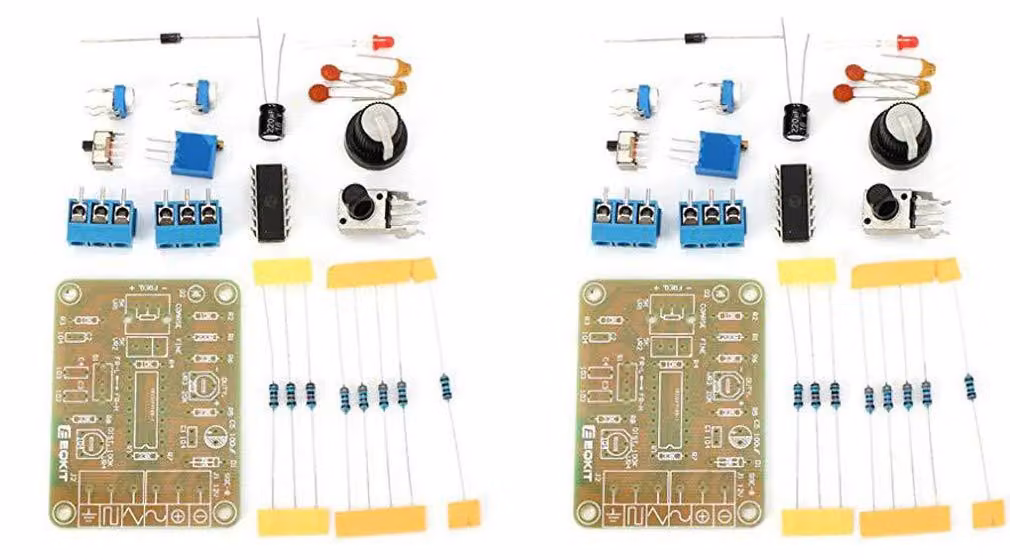 2 moduli generatore di segnali a funzione monolitici, kit fai-da-te per lezioni di elettronica
