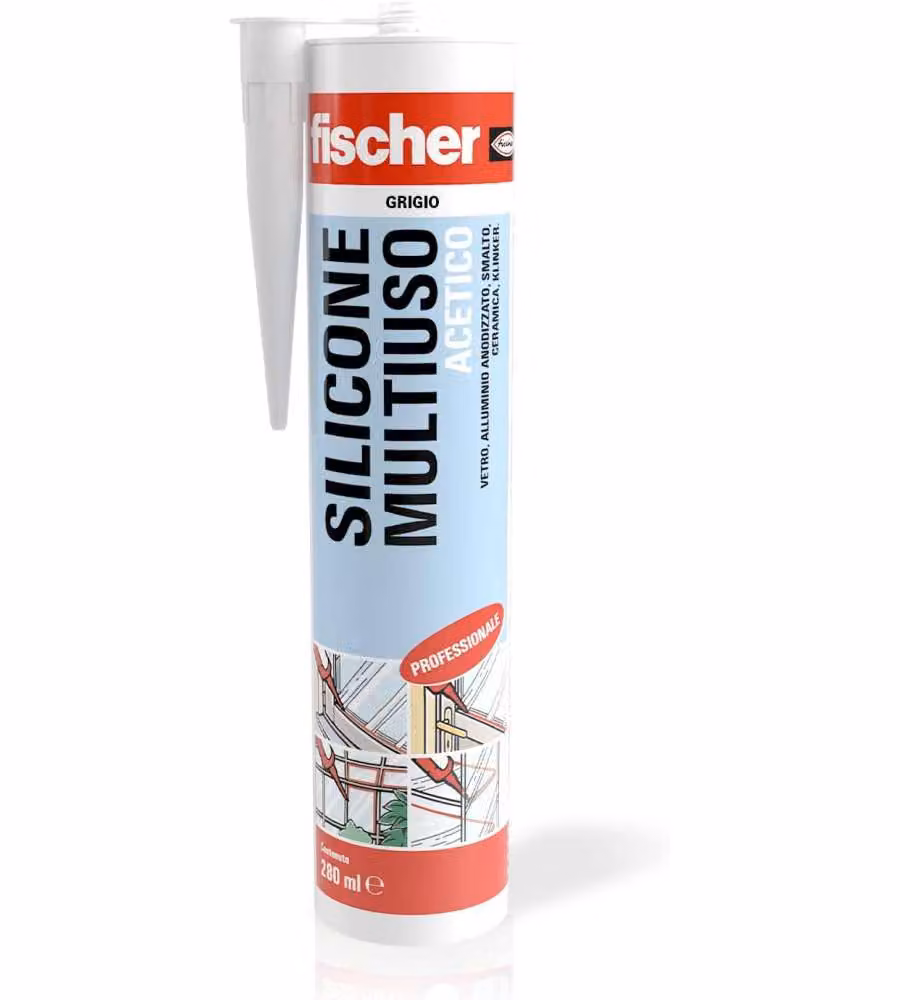 Silicone Acetico Multiuso SAM GR Ml 280 Fischer