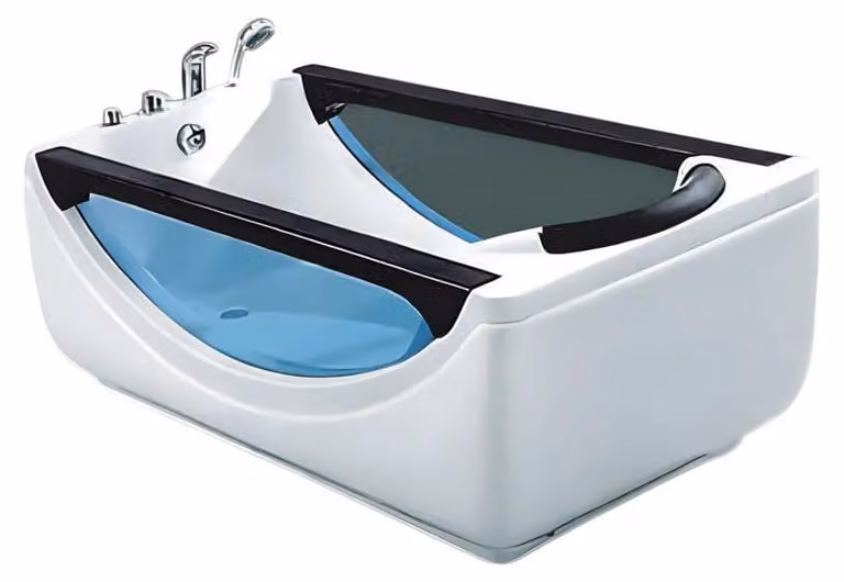 Badewanne Hydromassagewanne Whirlpool Blubberbad Spa-Bad Whirlwanne 180x85 cm