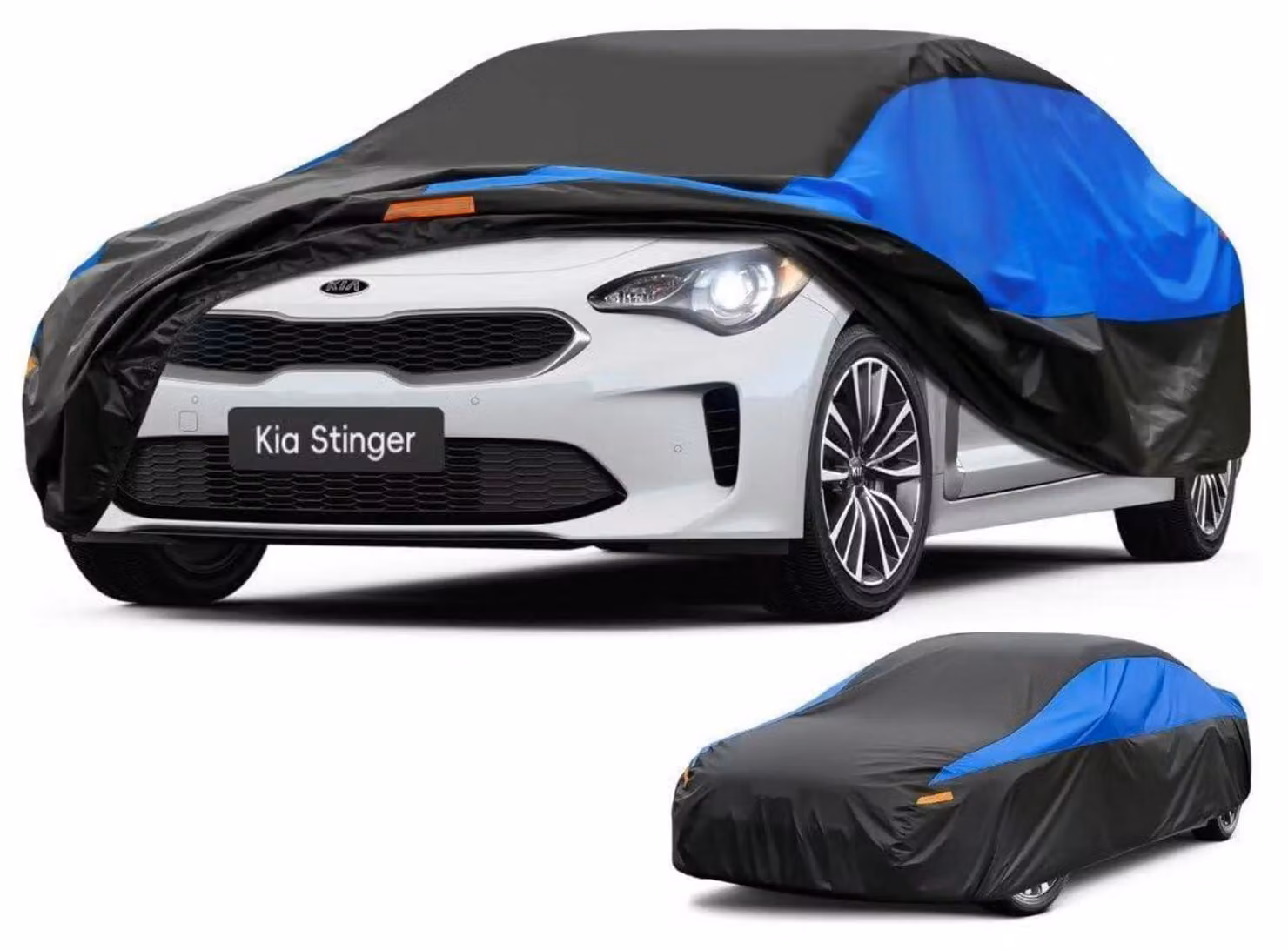 Copertura impermeabile e traspirante per auto, compatibile con Kia Stinger (2017-2024), disponibile nei colori nero e blu