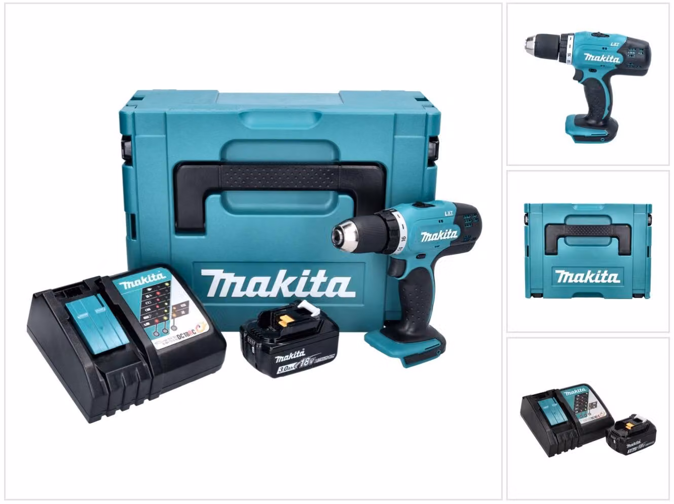 Avvitatore a batteria Makita DDF 453 RF1J 18 V 42 Nm + 1x batteria 3,0 Ah + caricabatterie + Makpac
