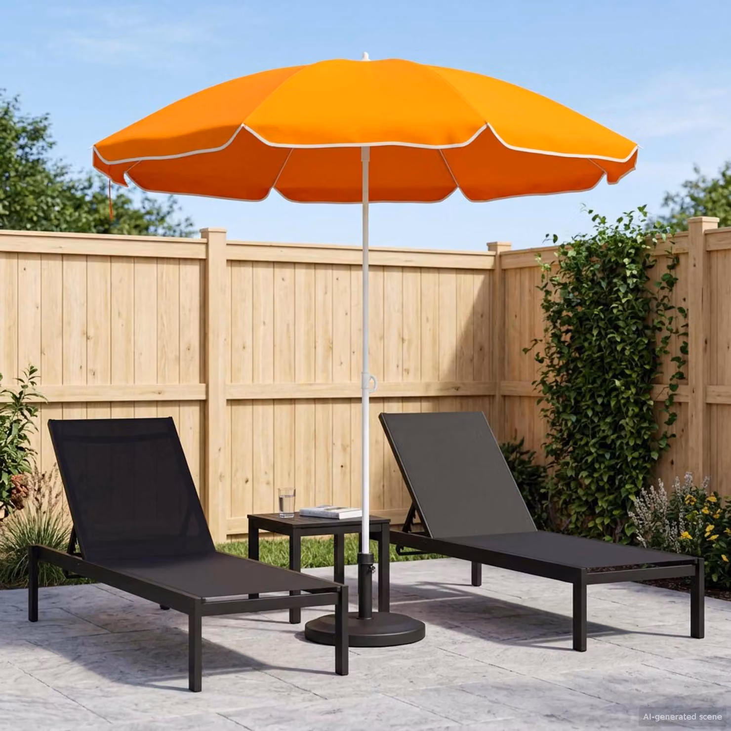 Maison Exclusive - Ombrellone da giardino, 240 cm, poliestere 170T, colore arancione