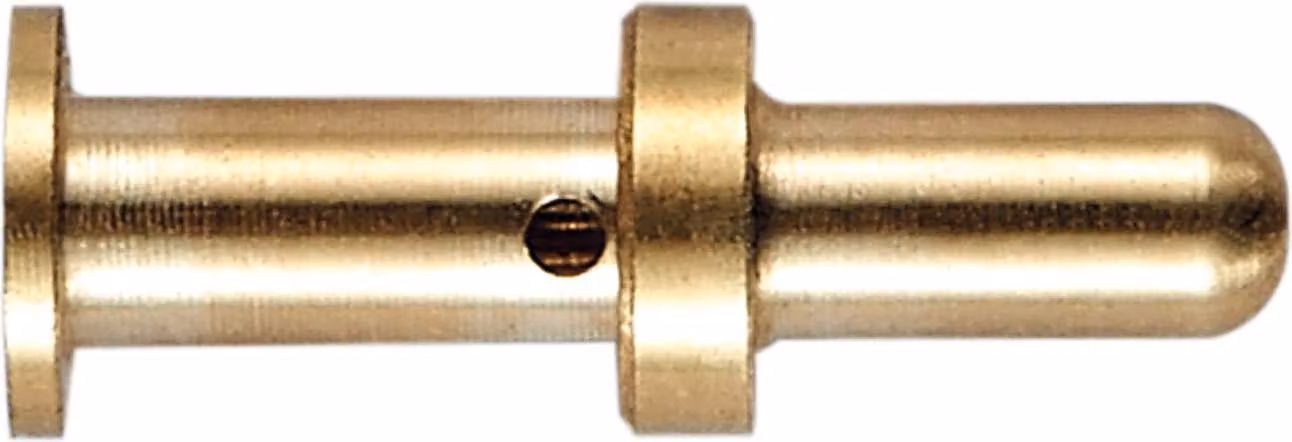 HARTING Yellok - Contatto a crimpare Perno di contatto (M) 1 mm² AWG18 oro, 1 pezzo Materiale: lega di rame - 1 pezzo