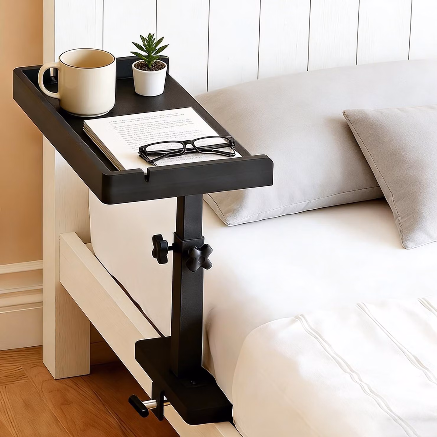 Omgoods - Tavolino sospeso per letto, con altezza regolabile