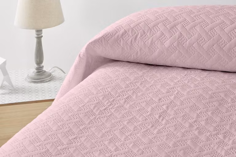 Copripiumino liscio 180 x 260 cm per letto da 90 cm - Primavere/Estate, colore rosa