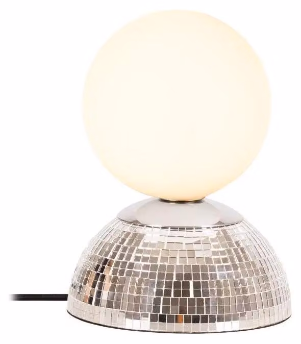 Lucide GLITZER – Lampada da tavolo – Diametro 14 cm – 1 attacco G9 – Argento – Argento