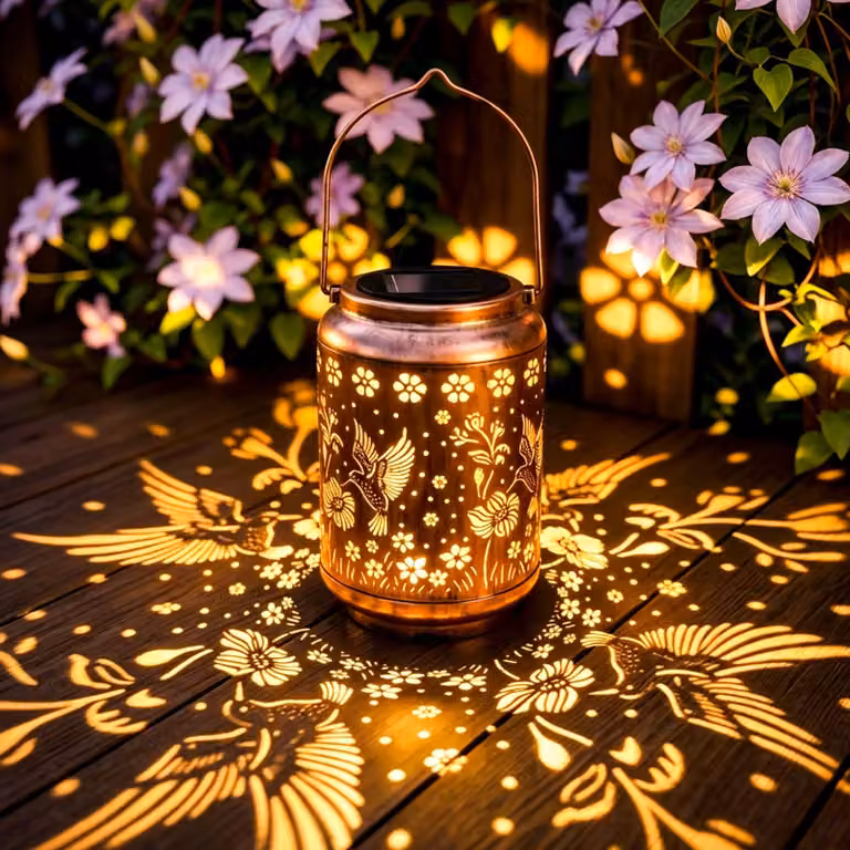 Lampada da giardino solare retrò, con LED, luce bianco caldo, batteria da 600 mAh, grado di protezione IP44, finitura bronzo