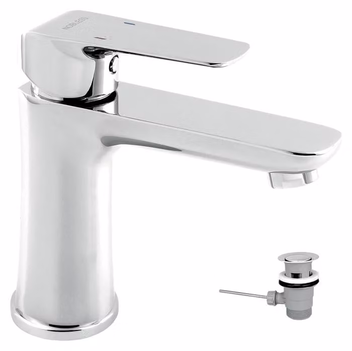 Miscelatore per lavabo con piletta di scarico Nobless Tina cromato 38003.0