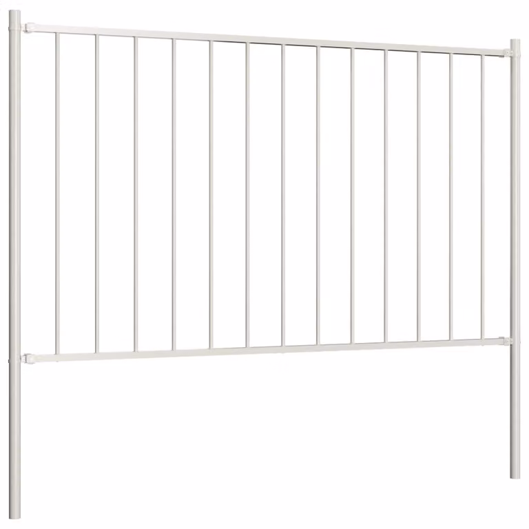 Vidaxl HEK -Pannello con supporto 1,7x1,25 m Pulver -Beschichteter Stahlweiß