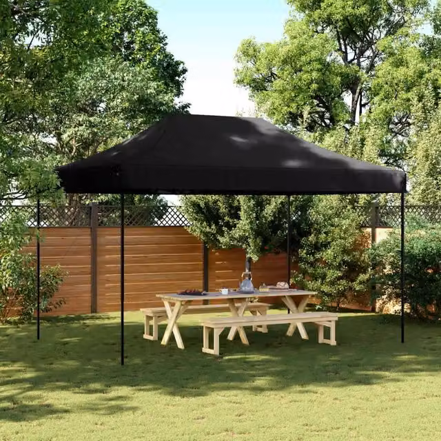 Tenda da Festa Pieghevole Pop-Up Gazebo DESIGN IN Nero L/P/H: 292 x 292 x 315 cm – 1