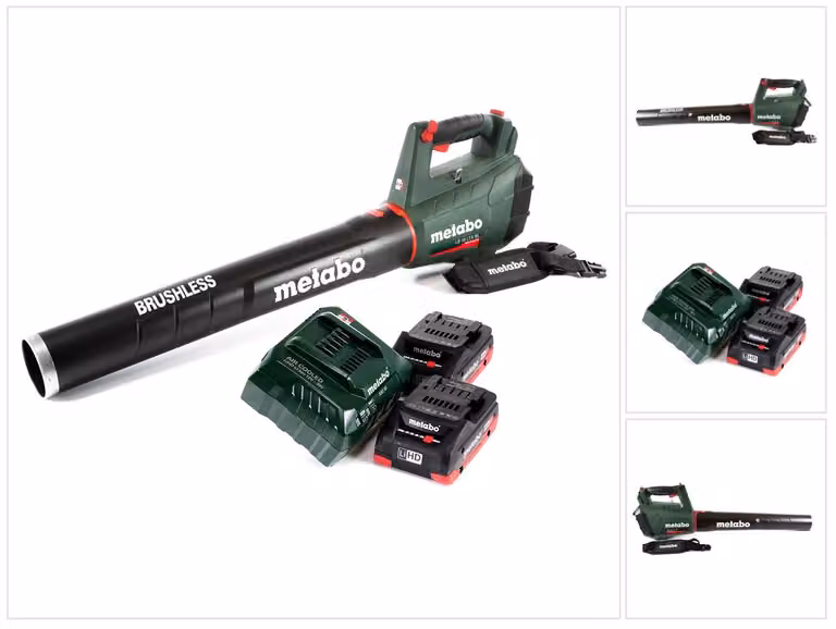 Metabo LB 18 LTX BL Soffiatore a batteria 18V Brushless + 2x Batterie 4,0 Ah + Caricabatterie
