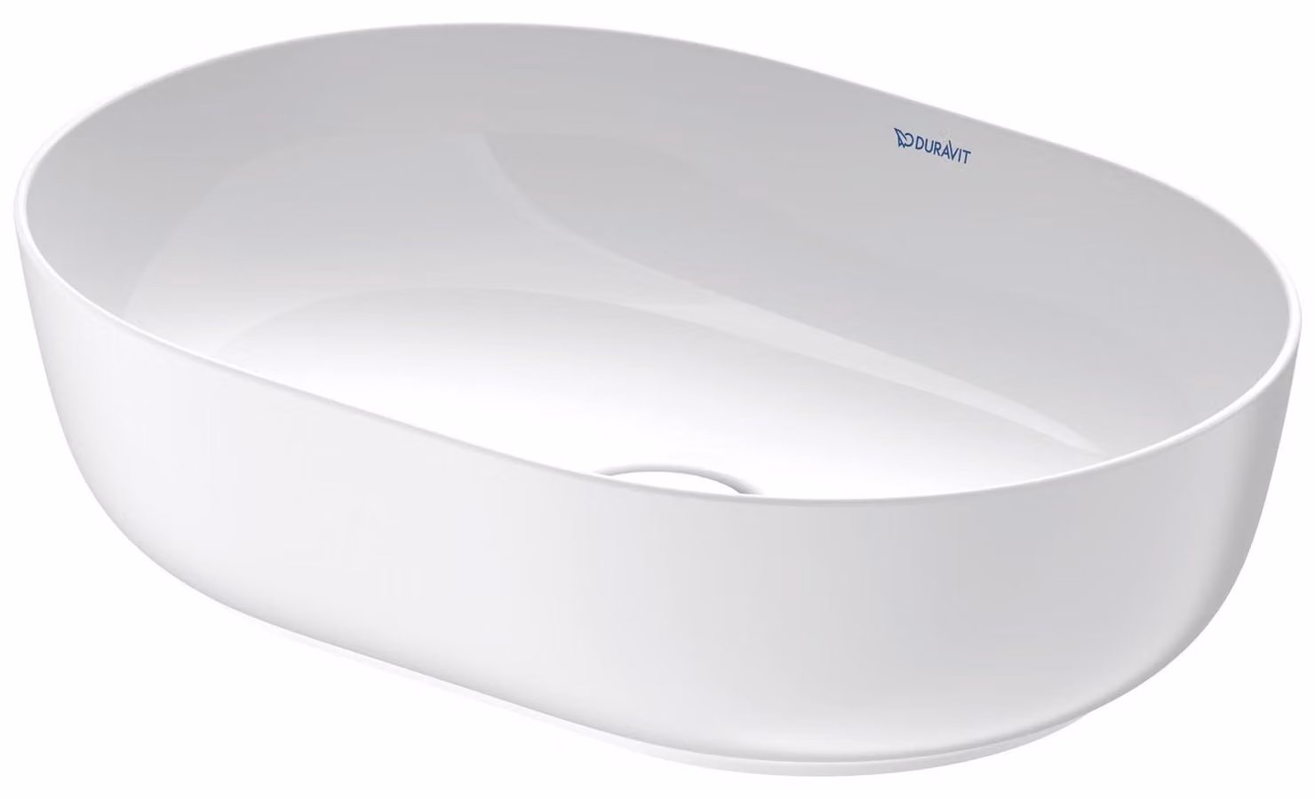 Duravit Luv vasque à poser 50x35cm, sans trop-plein, sans percement pour robinetterie, meulé, 03795026001, 03795026001