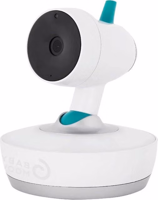 Telecamera per bambini YOO con visione notturna, audio bidirezionale e display della temperatura, bianca e multicolore