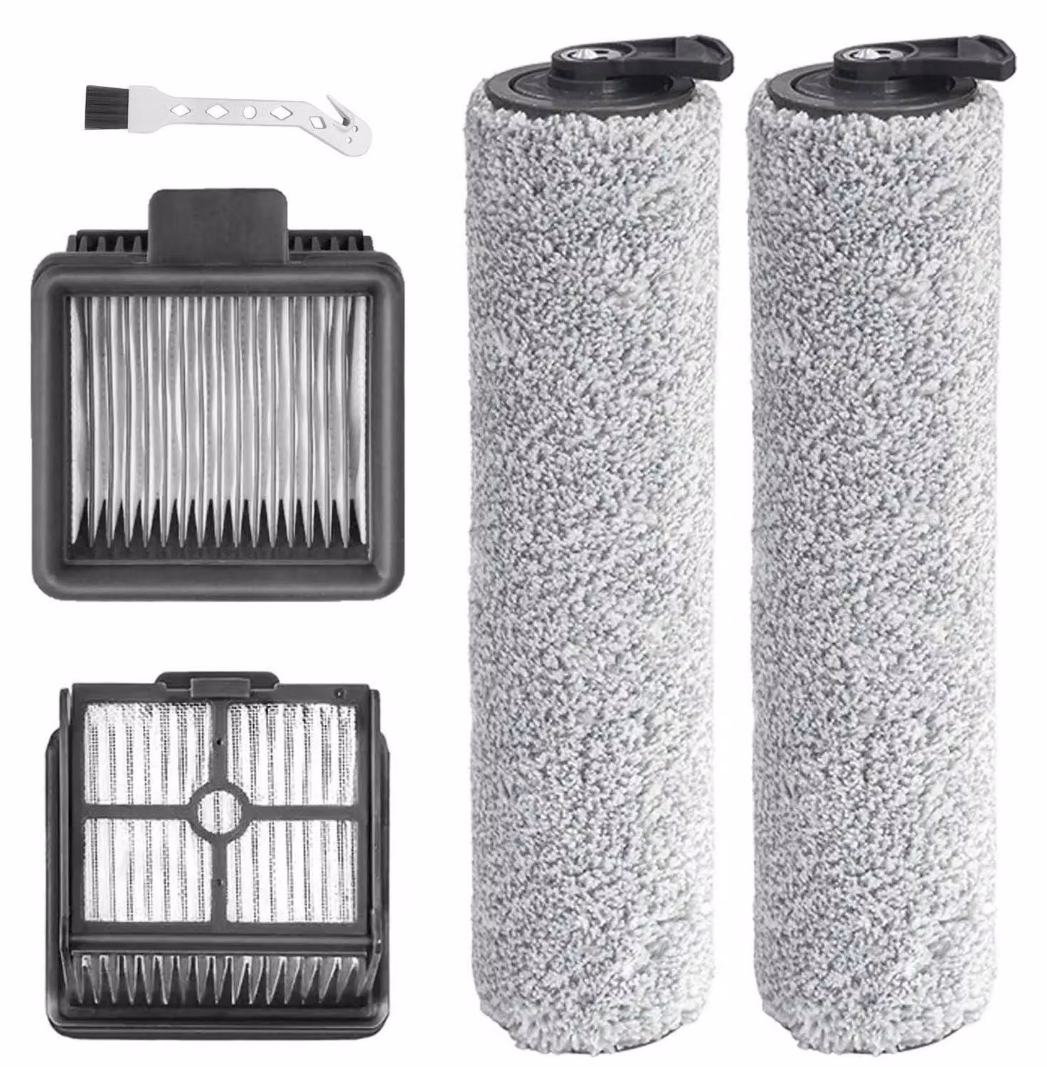 Kit di ricambi per aspirapolvere a secco e umido Dreame H11 / H11 MAX: 2 spazzole rulli + 2 filtri HEPA