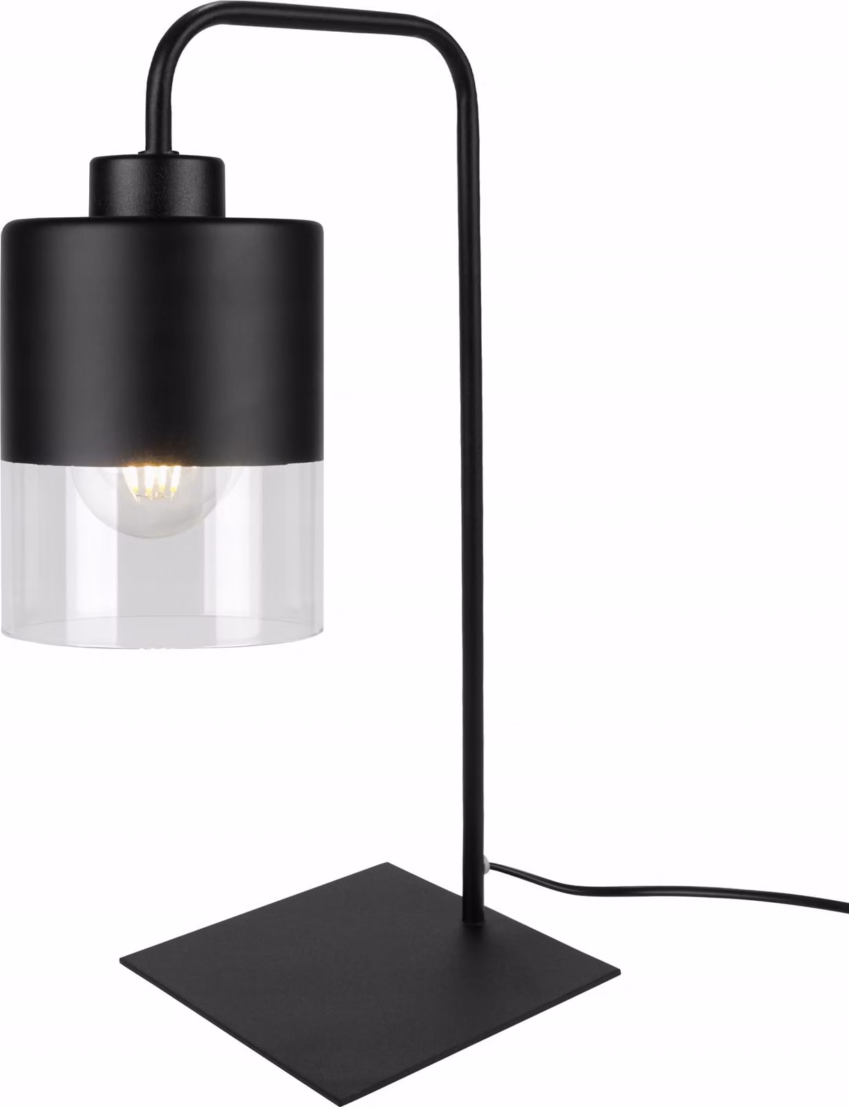Lampada da notte e da scrivania a LED in vetro